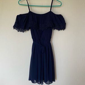 Off the shoulder mini dress